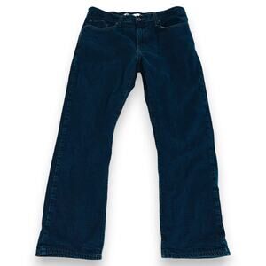 Eddie Bauer Mens 36x30 Jeans Flannel Lined Straight Fit Cotton Stretch